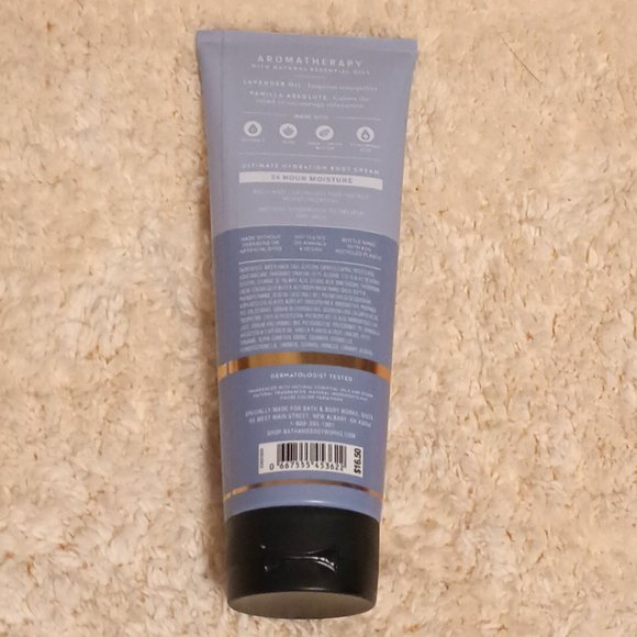 NWT ~ BBW Aromatherapy Lavender & Vanilla Ultimate Hydration Body Cream (8 oz.) - Picture 4 of 4